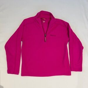 Marmot Fuchsia Quarter-Zip Pullover size M (size 8-10)